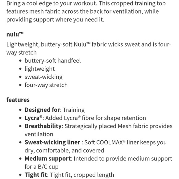 Lululemon Femme Force Cropped Tank - Picture 4 of 12